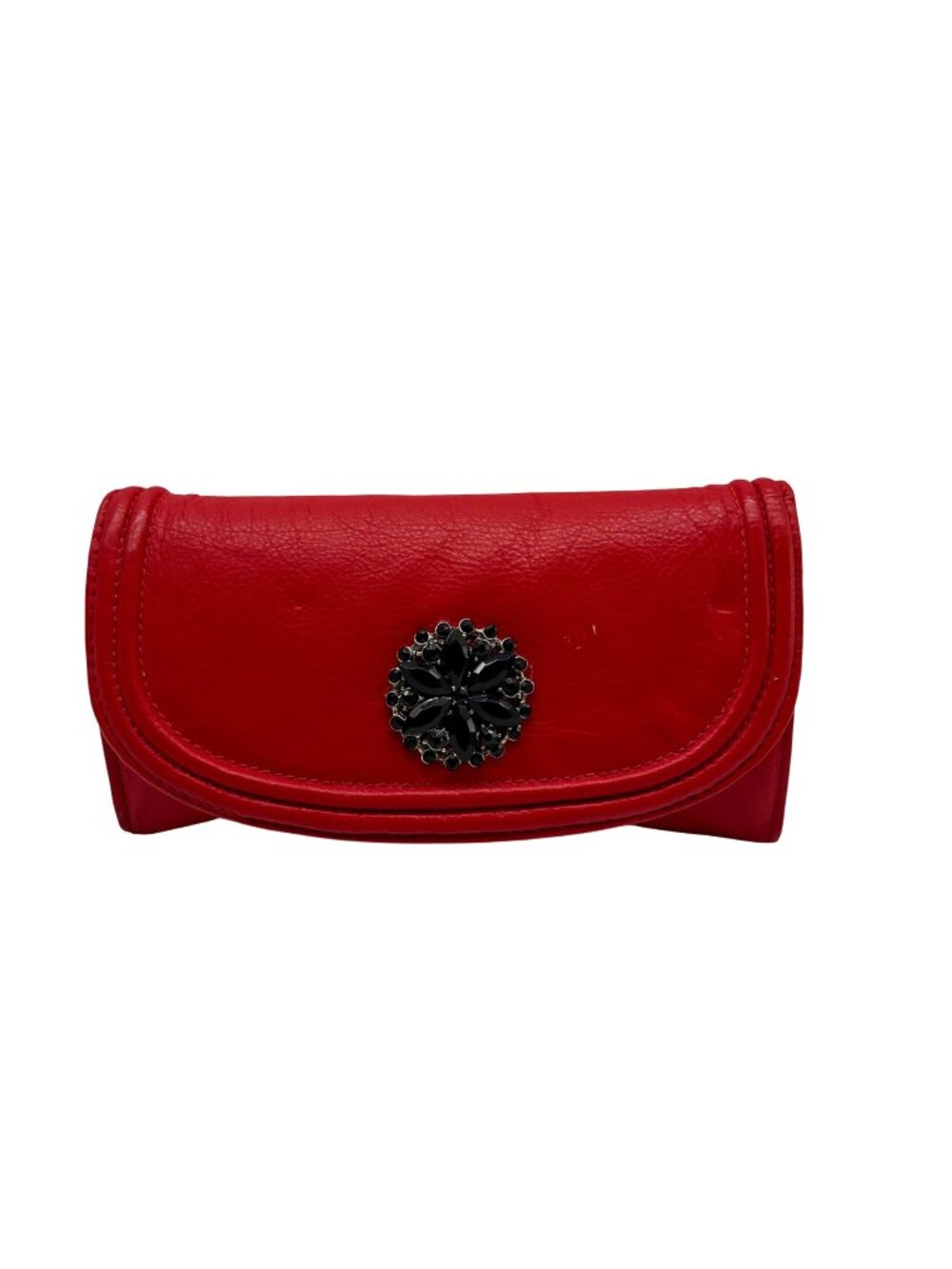 Red Leather Clutch/Wallet